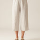 Easy Crop Linen Pant