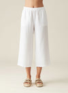 Easy Crop Linen Pant