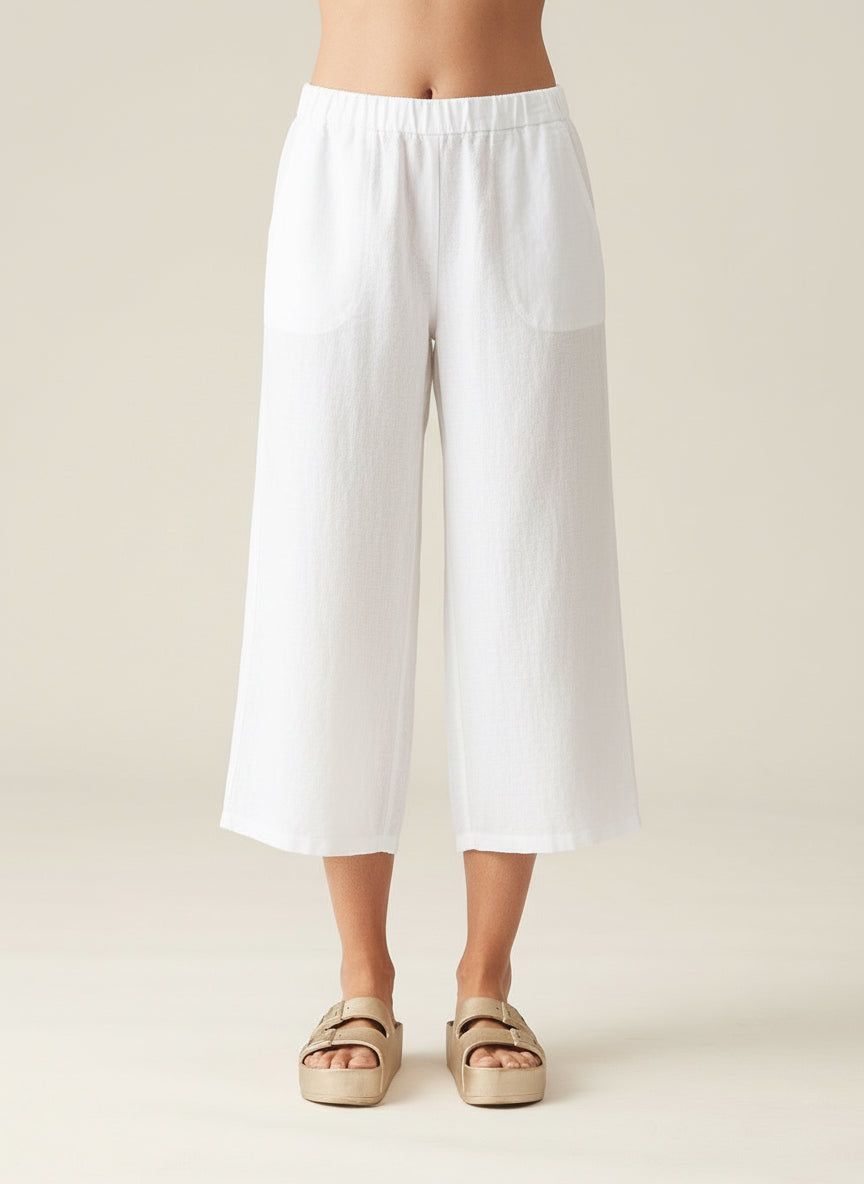 Easy Crop Linen Pant – Sacred Tide