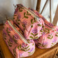 Floral Printed Quilted Cosmetic Bags (3 Sizes)