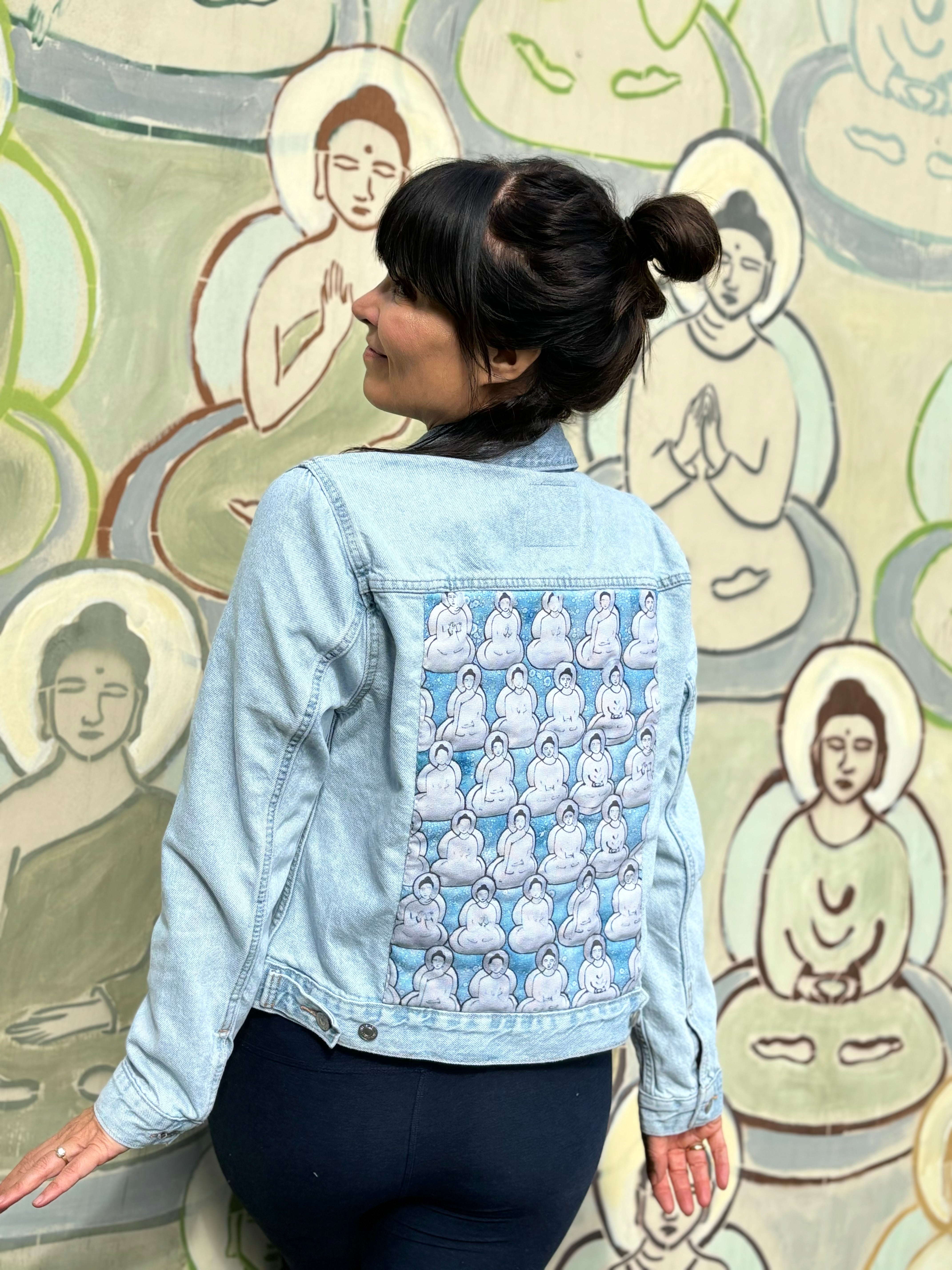 Ten Thousand Buddhas x Sacred Tide Quilted Denim Jacket