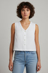 Crop Linen Vest