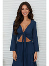 Cotton Wrap Top
