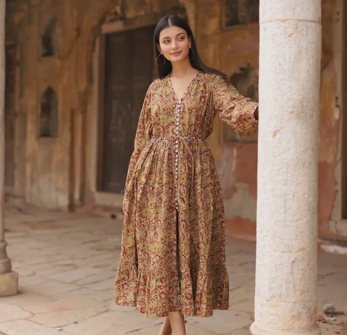 Kalamkari shop maxi dress