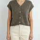 Sleeveless Knit Sweater Vest