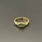 Crinkle Gemstone Ring