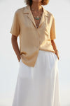 Silk Button Down Shirt