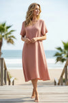 Linen Midi Dress