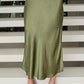 Olive Green Slip Skirt