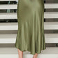 Olive Green Slip Skirt