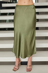 Olive Green Slip Skirt