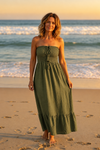 Ruched Strapless Dress