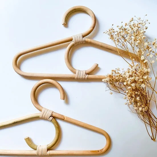 Bamboo clothes hangers hot sale