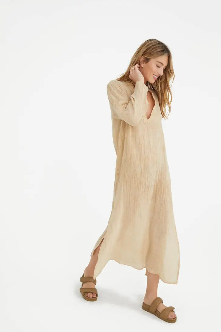 Linen Kaftan Dress  Sacred Tide