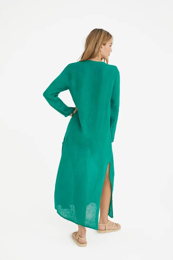 Linen Kaftan Dress – Sacred Tide