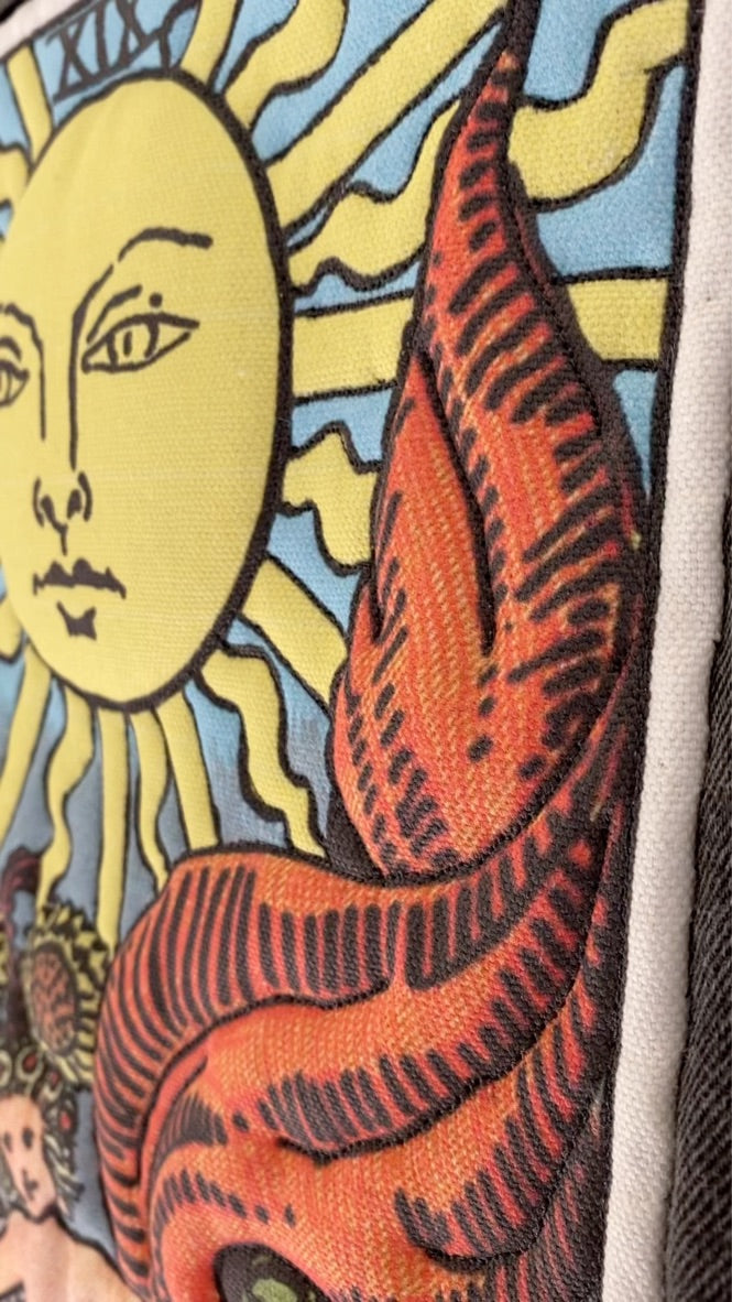 ジャケット・アウター sun- taro- sun The Sun Tarot Card Denim Jacket – Sacred Tide