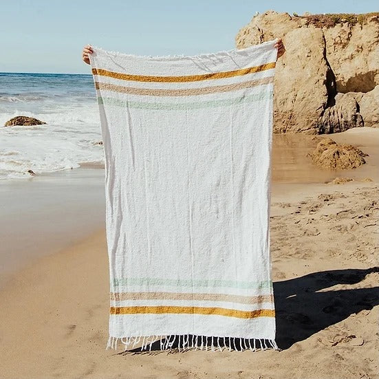 Beach Blanket Throw Sacred Tide