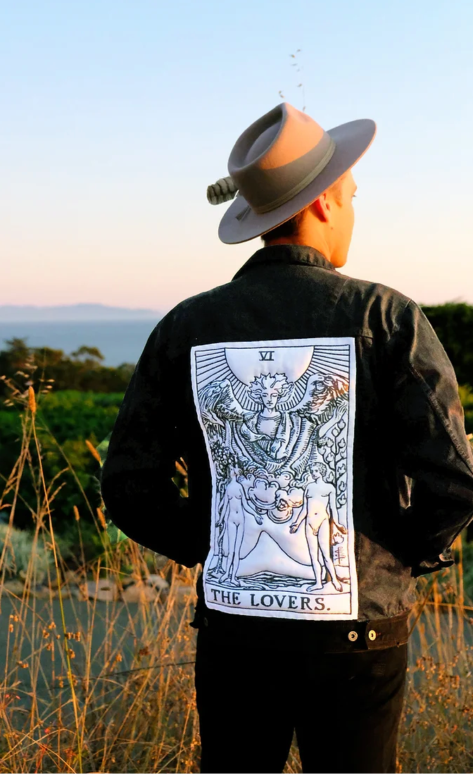 The Lovers Tarot Card Denim Jacket – Sacred Tide